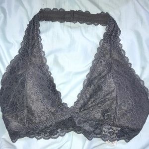 Grey bralette.